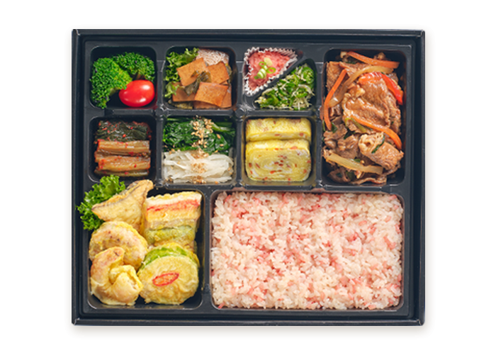 소불고기&오색전 도시락