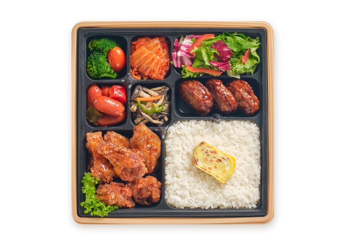 고급 치킨 도시락